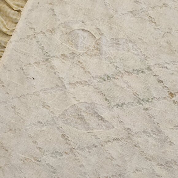 Retro‎ Country Quilted Thin Bedspread Coverlet Yellow Green Queen King Floral - Picture 10 of 12